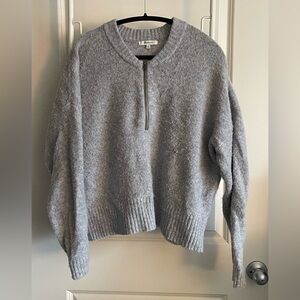 Madewell Heather Gray Crew Neck Sweater